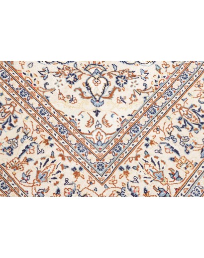 Tappeto Kashan Persia bianco grigio 196x300