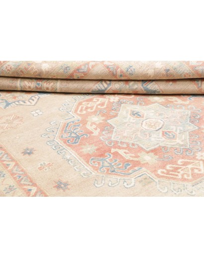Tappeto Kazak Afghanistan bianco giallo 205x300