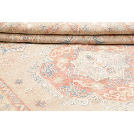 Tappeto Kazak Afghanistan bianco giallo 205x300