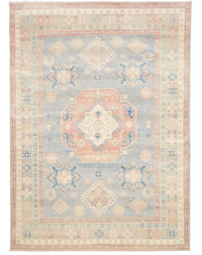 Tappeto Kazak Afghanistan beige bianco 205x283