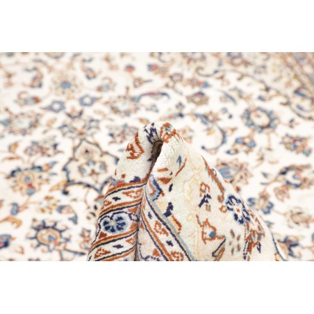 Tappeto Kashan Persia bianco grigio 196x300