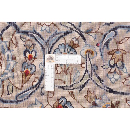 Tappeto Kashan Persia bianco grigio 196x300