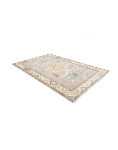 Tappeto Kazak Afghanistan bianco grigio 182x273