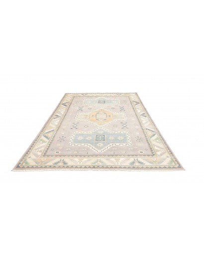 Tappeto Kazak Afghanistan bianco grigio 182x273