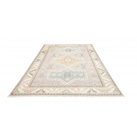 Tappeto Kazak Afghanistan bianco grigio 182x273