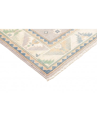 Tappeto Kazak Afghanistan bianco grigio 182x273