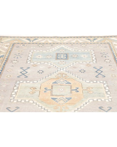Tappeto Kazak Afghanistan bianco grigio 182x273