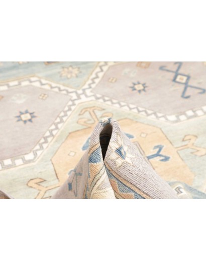 Tappeto Kazak Afghanistan bianco grigio 182x273