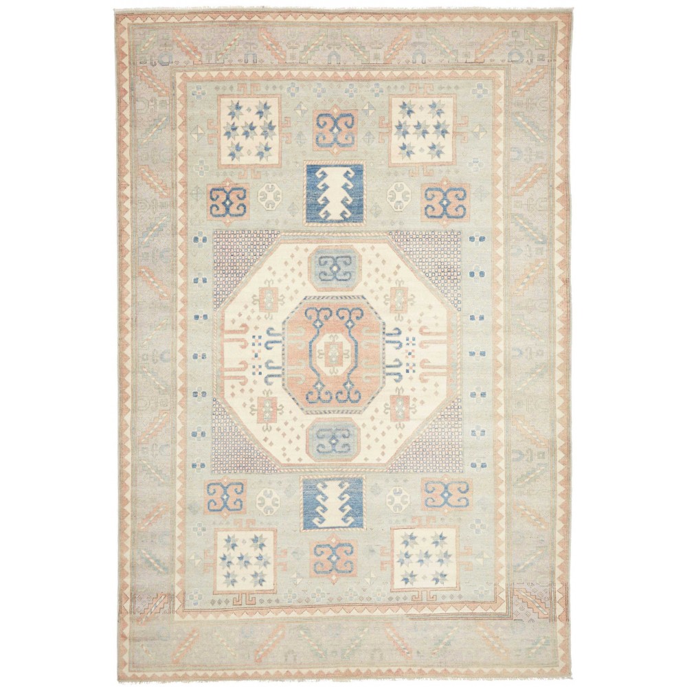Tappeto Kazak Afghanistan bianco 206x302