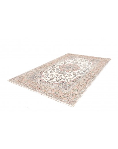 Tappeto Kashan Persia bianco marrone 197x300
