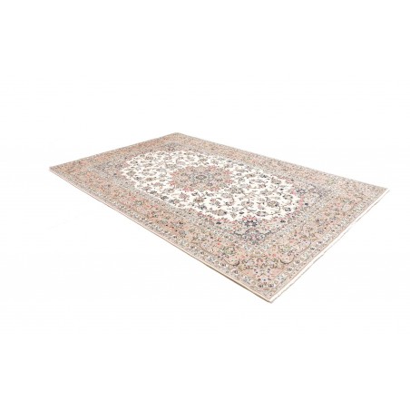 Tappeto Kashan Persia bianco marrone 197x300