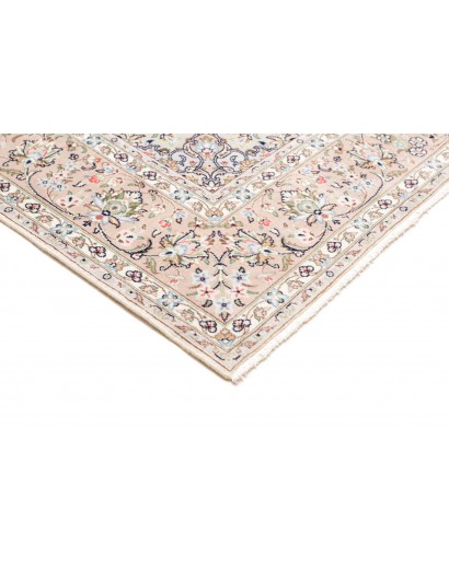 Tappeto Kashan Persia bianco marrone 197x300