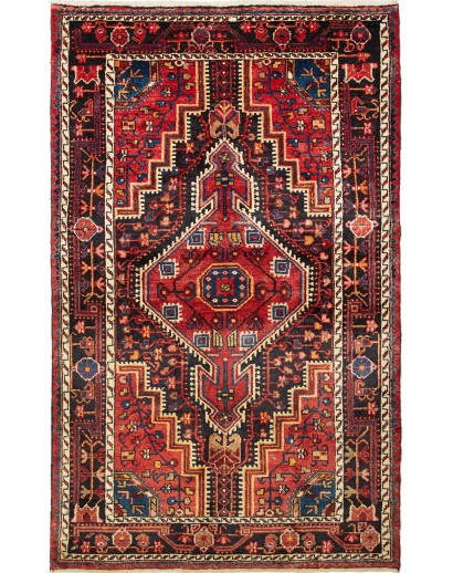 Tappeto Hamadan Persia marrone grigio 113x186