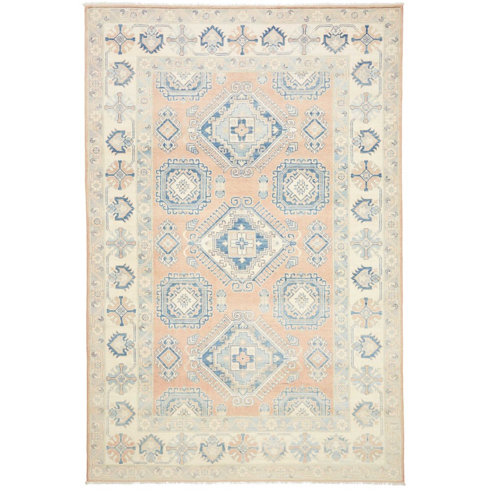 Tappeto Kazak Afghanistan bianco 197x299