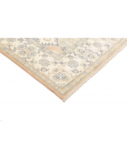 Tappeto Kazak Afghanistan bianco grigio 198x301