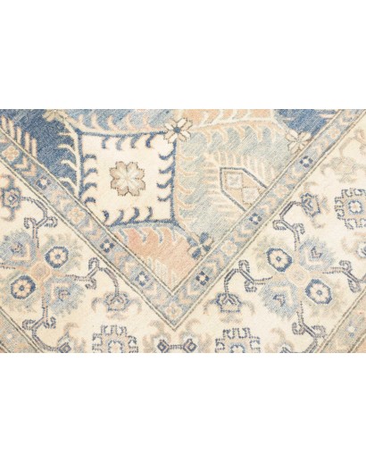 Tappeto Kazak Afghanistan bianco grigio 198x301