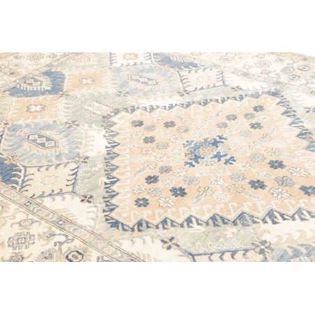 Tappeto Kazak Afghanistan bianco grigio 198x301