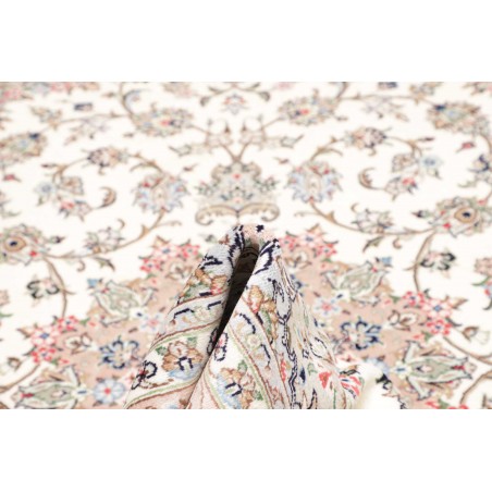 Tappeto Kashan Persia bianco marrone 197x300