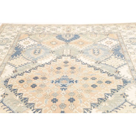 Tappeto Kazak Afghanistan bianco grigio 198x301