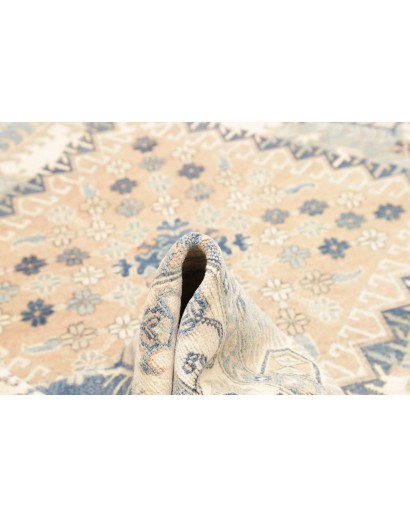 Tappeto Kazak Afghanistan bianco grigio 198x301