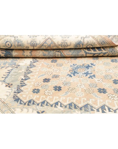 Tappeto Kazak Afghanistan bianco grigio 198x301