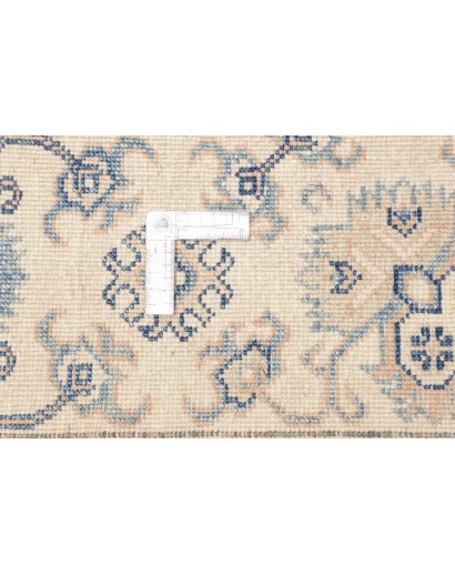 Tappeto Kazak Afghanistan bianco grigio 198x301