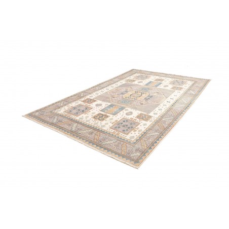 Tappeto Kazak Afghanistan bianco azzurro 211x315