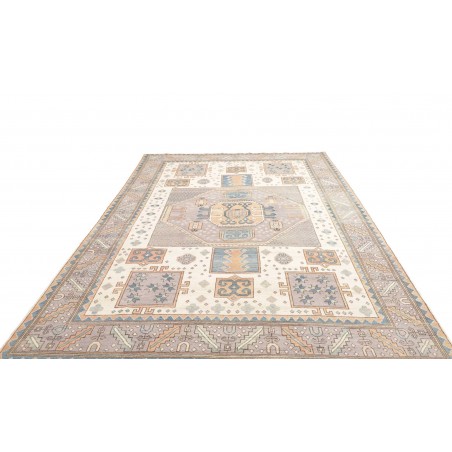 Tappeto Kazak Afghanistan bianco azzurro 211x315