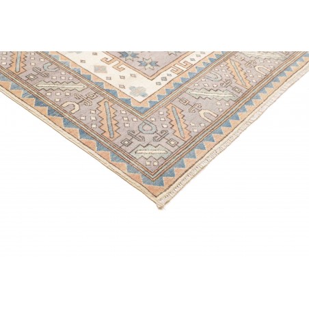 Tappeto Kazak Afghanistan bianco azzurro 211x315