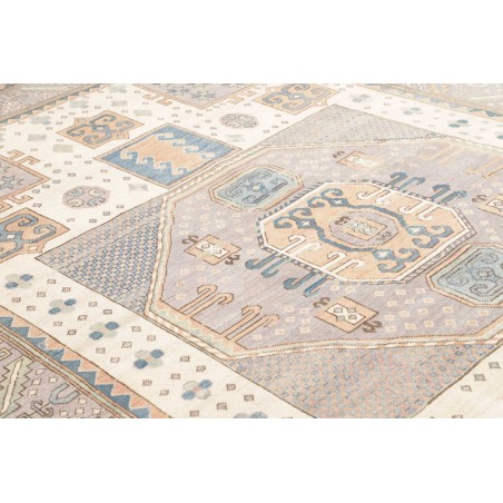 Tappeto Kazak Afghanistan bianco azzurro 211x315