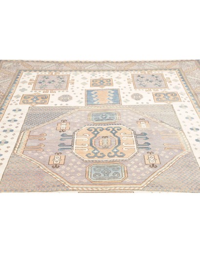 Tappeto Kazak Afghanistan bianco azzurro 211x315