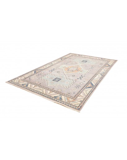 Tappeto Kazak Afghanistan bianco grigio 189x278