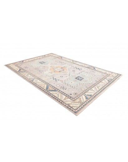 Tappeto Kazak Afghanistan bianco grigio 189x278