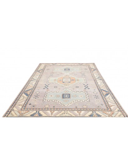 Tappeto Kazak Afghanistan bianco grigio 189x278