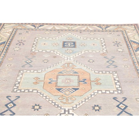 Tappeto Kazak Afghanistan bianco grigio 189x278