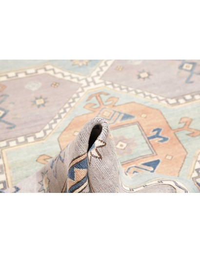 Tappeto Kazak Afghanistan bianco grigio 189x278