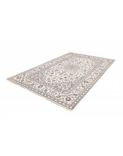 Tappeto Kashan Persia bianco grigio 200x303