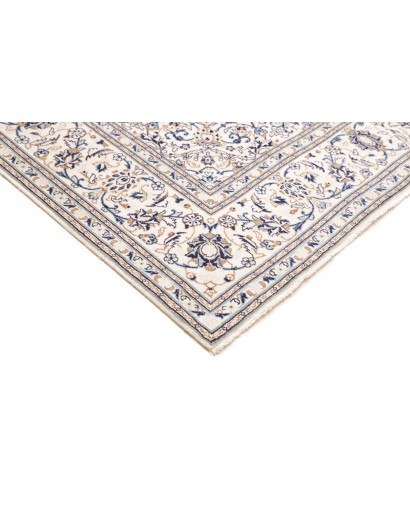 Tappeto Kashan Persia bianco grigio 200x303