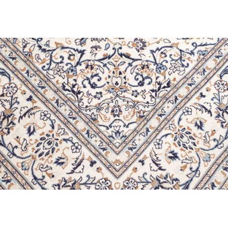 Tappeto Kashan Persia bianco grigio 200x303