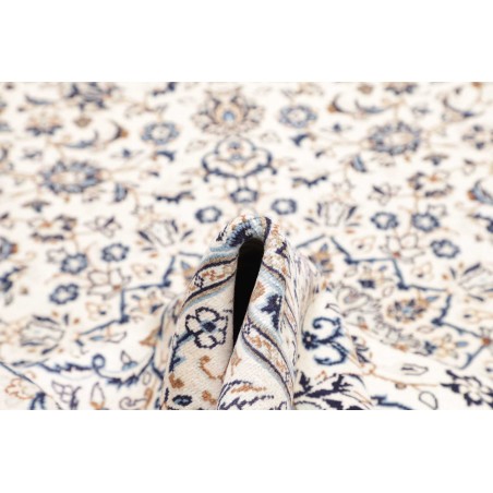 Tappeto Kashan Persia bianco grigio 200x303