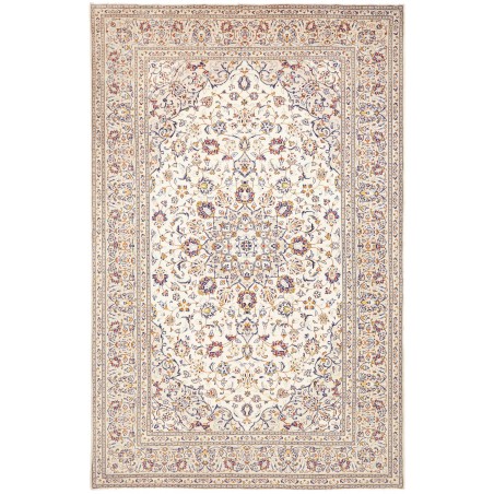 Tappeto Kashan Persia bianco azzurro 200x310