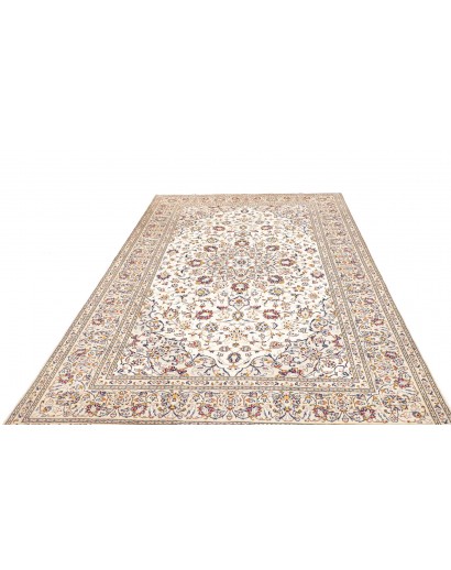 Tappeto Kashan Persia bianco azzurro 200x310