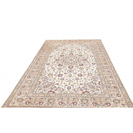 Tappeto Kashan Persia bianco azzurro 200x310
