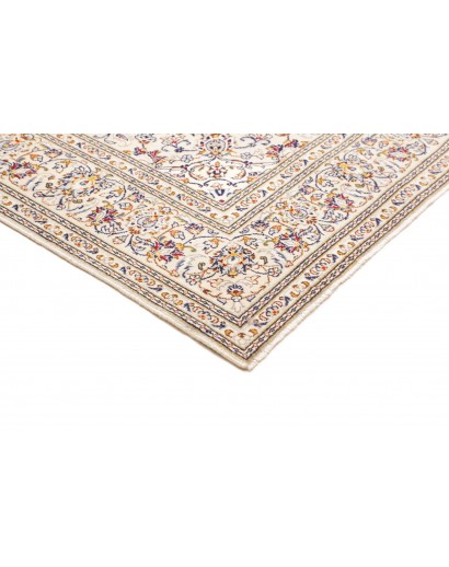 Tappeto Kashan Persia bianco azzurro 200x310
