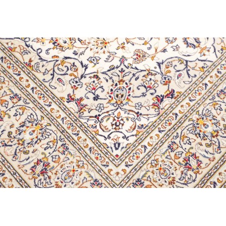 Tappeto Kashan Persia bianco azzurro 200x310