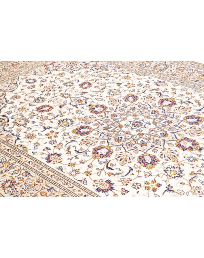 Tappeto Kashan Persia bianco azzurro 200x310