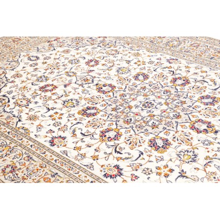 Tappeto Kashan Persia bianco azzurro 200x310