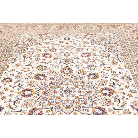 Tappeto Kashan Persia bianco azzurro 200x310