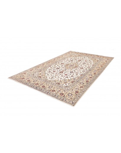 Tappeto Kashan Persia bianco verde 197x300