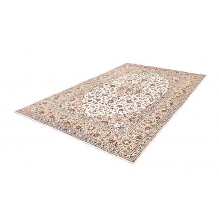 Tappeto Kashan Persia bianco verde 197x300